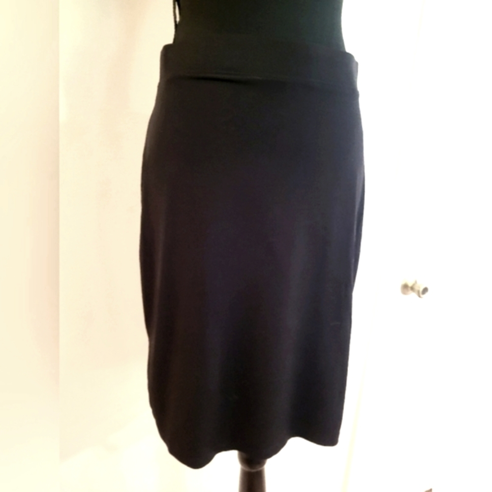 Jaclyn Smith‎ Black Pencil Midi Skirt (Size Small)